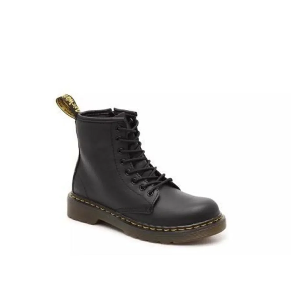 Dr. Martens Kids 1460 J Softy T Black Leather Combat Boots Size 11 AirWair